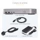 StarTech.com Station d'Accueil USB4, USB-C 40Gbps, Double Vidéo HDMI, Jusqu'à 2x 4K 60Hz 4:4:4 (RGB) ou 2x 4K 120Hz 4:2:2, Dock Multi-Moniteur, 6x USB, 2.5GbE, 100W PD StarTech.com Station d'Accueil USB4, USB-C 40Gbps, Double Vidéo HDMI, Jusqu'à 2x 4K 60Hz 4:4:4 (RGB) ou 2x 4K 120Hz 4:2:2, Dock Multi-Moniteur, 6x USB, 2.5GbE, 100W PD