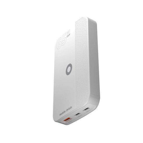 Mobile Origin GAN-65W-SLM-WHT chargeur d'appareils mobiles Universel Blanc USB Charge rapide Intérieure