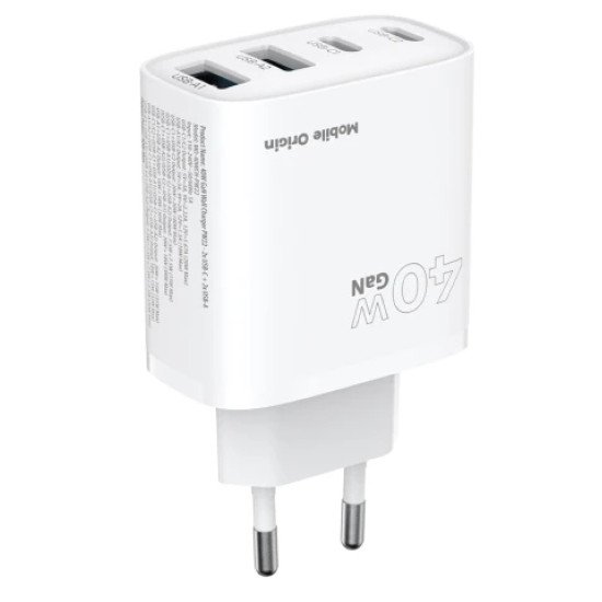 Mobile Origin MO-40WCH-PW22 chargeur d'appareils mobiles Universel Blanc Secteur Charge rapide Intérieure