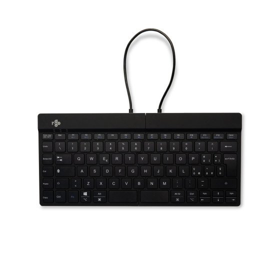 R-Go Tools Clavier ergonomique R-Go Split Break avec logiciel de pause, clavier ergonomique divisé, QWERTY (IT), bluetooth, noir