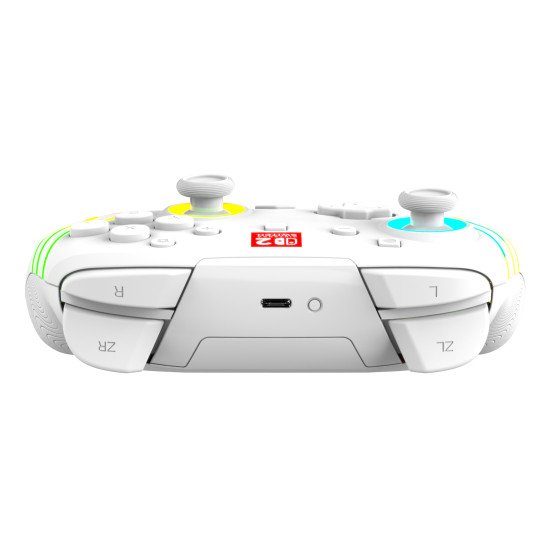 Turtle Beach Afterglow Wave Blanc Manette de gaming RGB sans fil Sous licence officielle pour Nintendo Switch 2