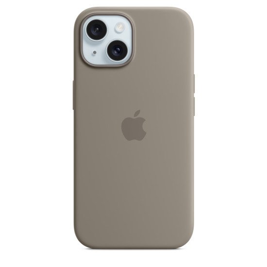 Apple Coque en silicone avec MagSafe pour iPhone 15 - Argile Apple Coque en silicone avec MagSafe pour iPhone 15 - Argile
