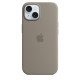 Apple Coque en silicone avec MagSafe pour iPhone 15 - Argile Apple Coque en silicone avec MagSafe pour iPhone 15 - Argile