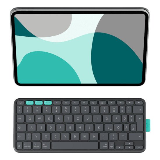 Logitech Flip Folio QWERTZ Allemand Bluetooth Graphite