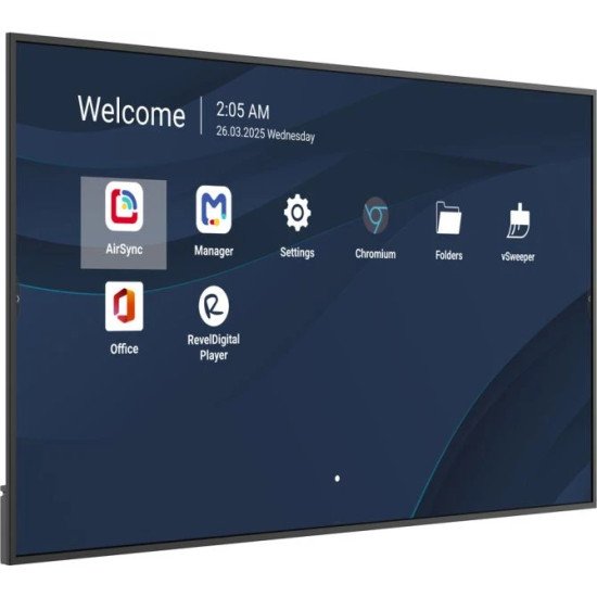 Viewsonic CDE8614-2C Écran d'affichage dynamique Écran plat de signalisation numérique 2,18 m (86") LCD Wifi 500 cd/m² 4K Ultra HD Noir Intégré dans le processeur Android 14 24/7