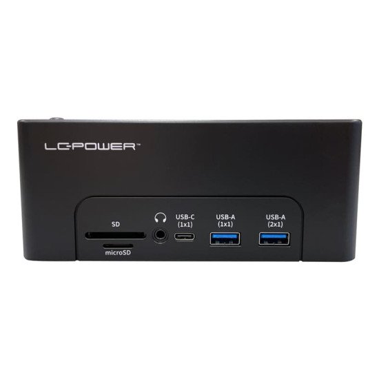 LC-Power LC-DOCK-C-MULTI-HUB Station d'accueil de disques de stockage USB 3.2 Gen 2 (3.1 Gen 2) Type-C Noir LC-Power LC-DOCK-C-MULTI-HUB Station d'accueil de disques de stockage USB 3.2 Gen 2 (3.1 Gen 2) Type-C Noir
