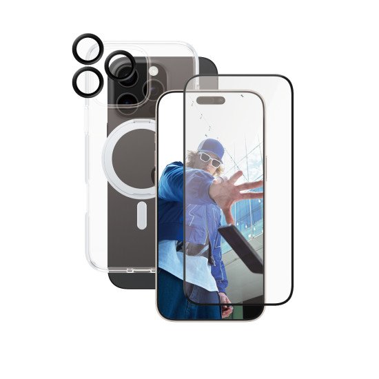 PanzerGlass CARE by ® Feature 3-in-1 Ceramic Bundle iPhone 16 Pro Max Protection d'écran transparent Apple 1 pièce(s) PanzerGlass CARE by ® Feature 3-in-1 Ceramic Bundle iPhone 16 Pro Max Protection d'écran transparent Apple 1 pièce(s)