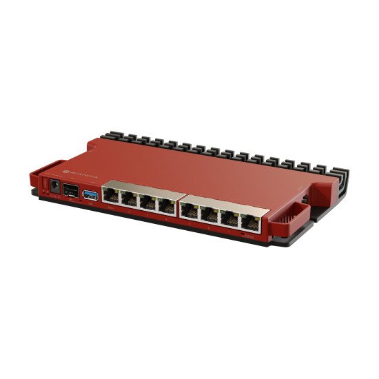 Mikrotik L009UiGS-RM Routeur connecté 2.5 Gigabit Ethernet, Gigabit Ethernet Rouge
