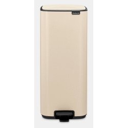 Brabantia Bo Pedal Bin 30 L Rectangulaire Acier Beige