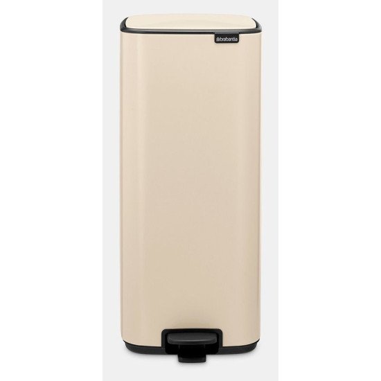 Brabantia Bo Pedal Bin 30 L Rectangulaire Acier Beige