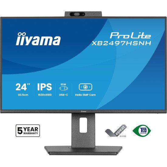 iiyama ProLite XB2497HSNH-B1 24IN IPS LCD 4MS 1920X1080 350CD/M2 HDMI/DP/USB 2 écran PC 60,5 cm (23.8") 1920 x 1080 pixels Full HD Noir