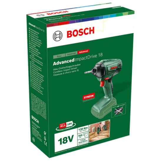 Bosch AdvancedImpactDrive 18 2600 tr/min Noir, Vert