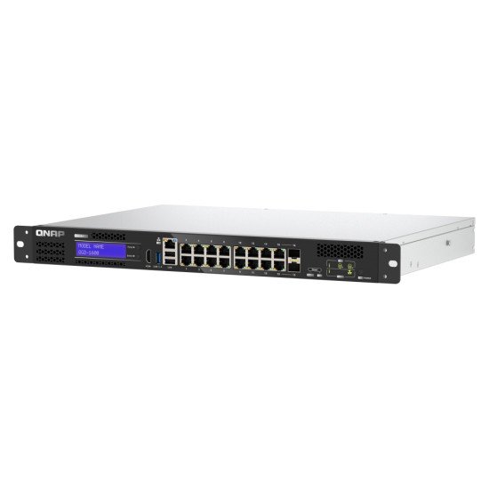 QNAP QGD-1600 Géré Gigabit Ethernet (10/100/1000) 1U Noir, Gris