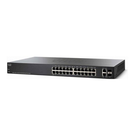 Cisco SG250X-24 Switch réseau Géré L2/L3 Noir