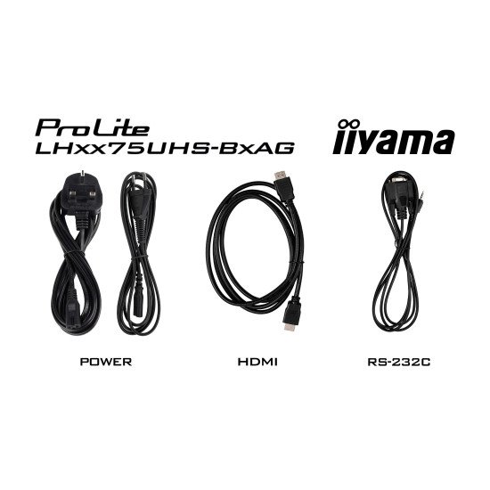 iiyama LH4375UHS-B2AG Écran d'affichage dynamique Écran plat de signalisation numérique 108 cm (42.5") LCD Wifi 500 cd/m² 4K Ultra HD Noir Intégré dans le processeur Android 11 24/7