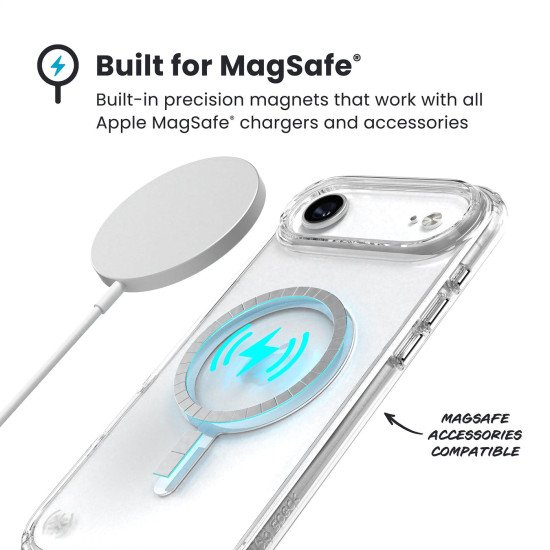 Speck 150963-3240 coque de protection pour téléphones portables 16,5 cm (6.5") Housse Transparent, Argent