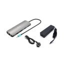 i-tec Metal USB-C Nano 2x Display Docking Station with PD 100 W + Charger 100W