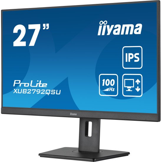 iiyama ProLite écran PC 68,6 cm (27") 2560 x 1440 pixels Full HD LED Noir