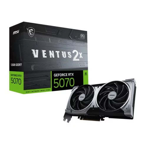 MSI GeForce RTX 5070 12G VENTUS 2X OC NVIDIA 12 Go GDDR7 MSI GeForce RTX 5070 12G VENTUS 2X OC NVIDIA 12 Go GDDR7