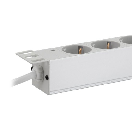LogiLink PDU9C05 protection surtension Gris clair 9 sortie(s) CA 230 V 2 m