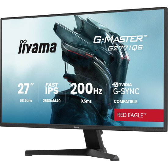 iiyama G-MASTER G2771QS-B1 écran PC 68,6 cm (27") 2560 x 1440 pixels Wide Quad HD Noir