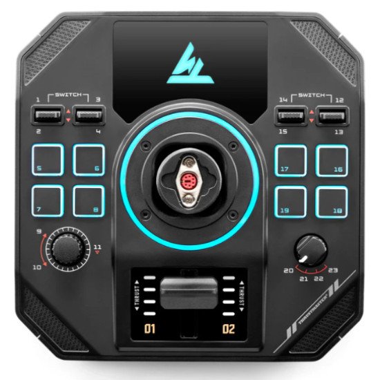 Thrustmaster Sol-R 4 HOTAS Noir USB Joystick + levier de commande du moteur Analogique/Numérique PC