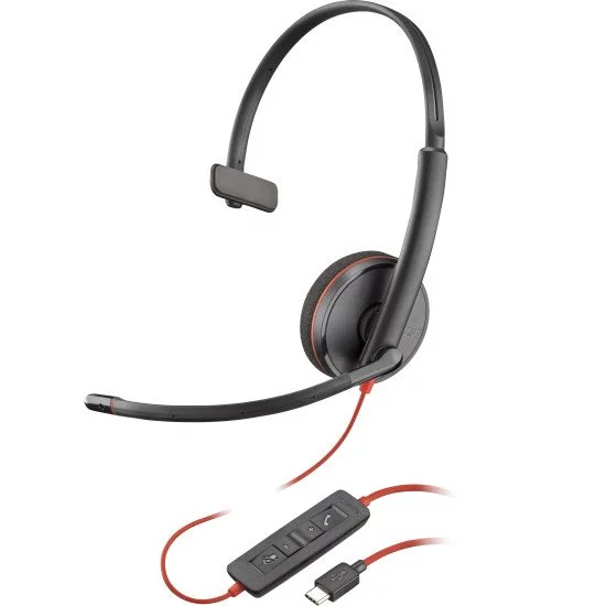 POLY Micro-casque Blackwire 3210 monaural USB-C + adaptateur USB-C/A POLY Micro-casque Blackwire 3210 monaural USB-C + adaptateur USB-C/A