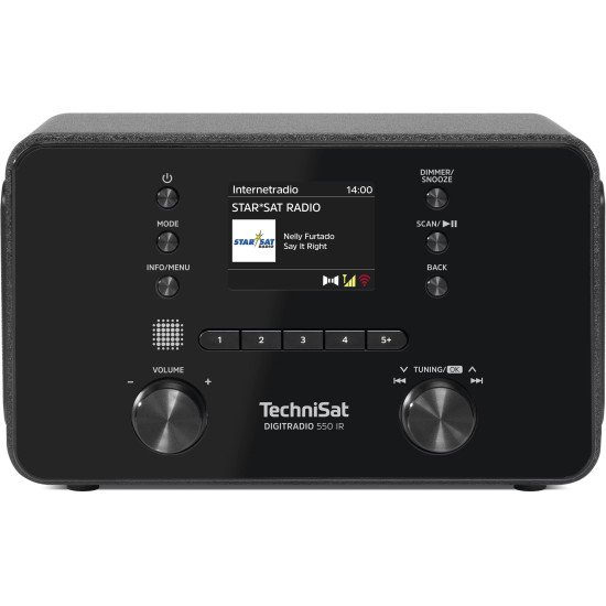 TechniSat Digitradio 550 IR Personnel Numérique Noir