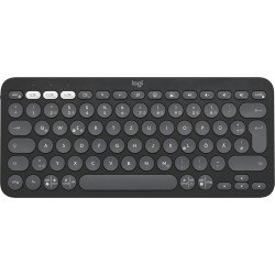 Logitech Pebble Keys 2 K380s clavier RF sans fil + Bluetooth QWERTZ Allemand Graphite