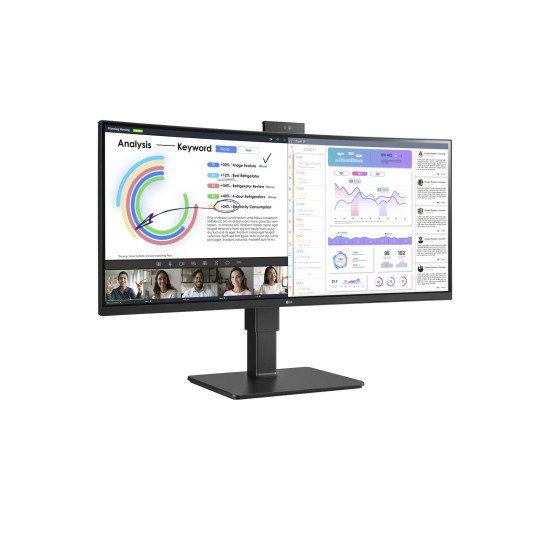 LG 34BQ77QC-B écran PC 86,4 cm (34") 3440 x 1440 pixels Wide Quad HD Noir