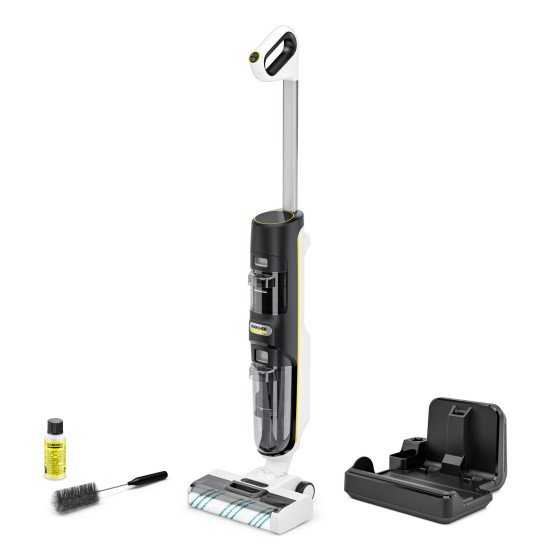 Kärcher FCV 4 Dry Pet & Home Aspirateur balai 3-en-1 Batterie Sec&humide Sans sac Noir