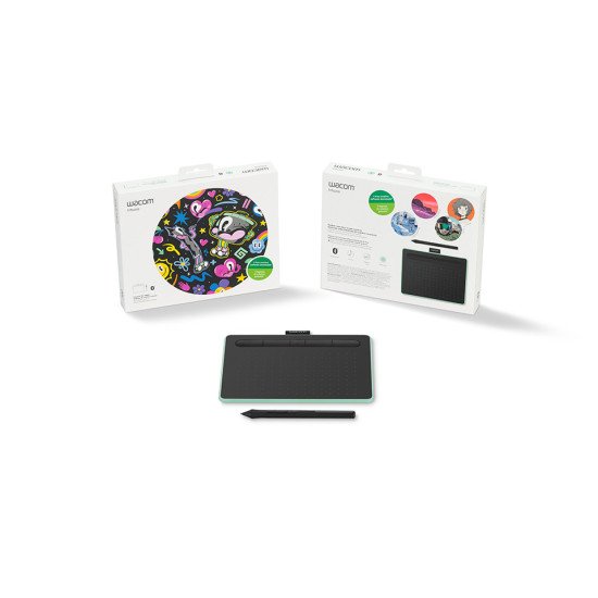 Wacom Intuos S tablette graphique Noir, Vert 2540 lpi 152 x 95 mm USB/Bluetooth