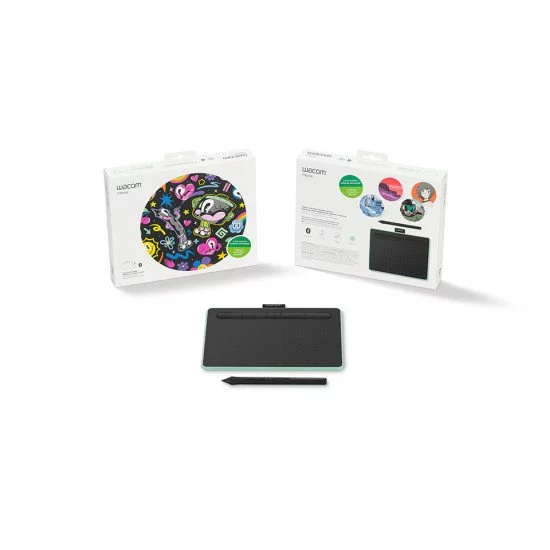 Wacom Intuos S tablette graphique Noir, Vert 2540 lpi 152 x 95 mm USB/Bluetooth Wacom Intuos S tablette graphique Noir, Vert 2540 lpi 152 x 95 mm USB/Bluetooth