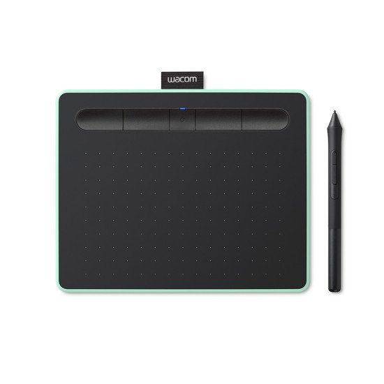 Wacom Intuos S tablette graphique Noir, Vert 2540 lpi 152 x 95 mm USB/Bluetooth