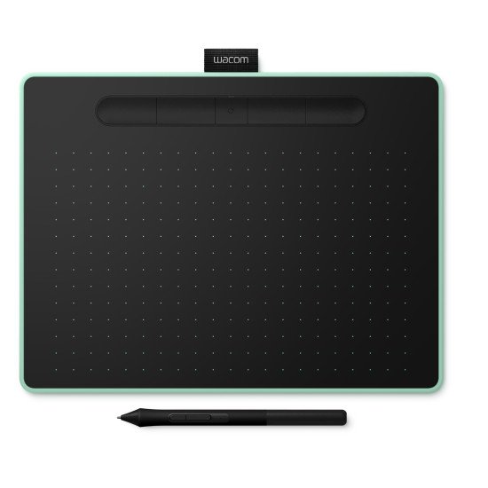 Wacom Intuos M Bluetooth tablette graphique Noir, Vert 2540 lpi 216 x 135 mm USB/Bluetooth