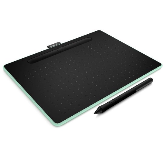 Wacom Intuos M Bluetooth tablette graphique Noir, Vert 2540 lpi 216 x 135 mm USB/Bluetooth