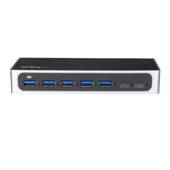 StarTech.com Hub USB-C à 7 ports avec alimentation externe - USB Type-C vers 5x USB A et 2x USB-C - USB 3.0