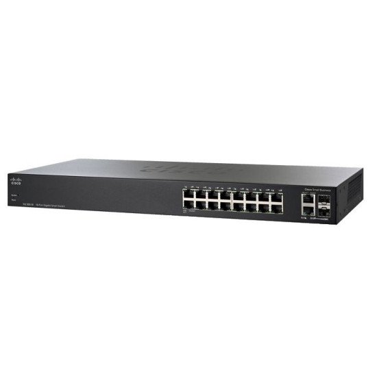 Cisco SG250-18 Switch réseau Géré L2/L3 Gigabit Ethernet Noir
