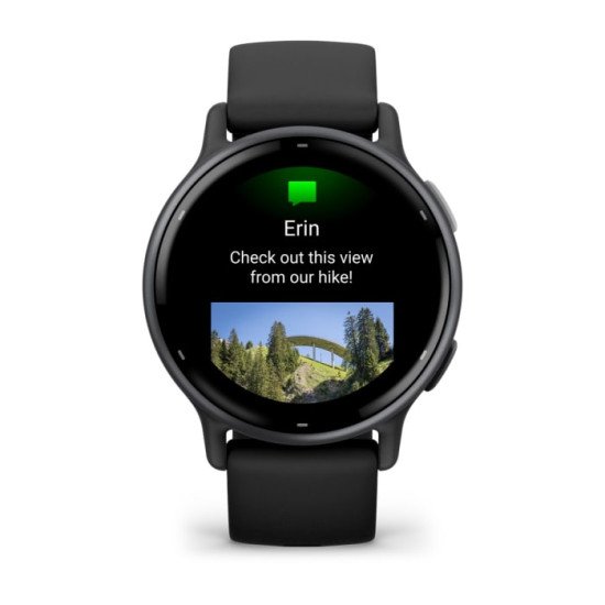 Garmin Vivoactive 5 3,05 cm (1.2") AMOLED Numérique 390 x 390 pixels Écran tactile Noir Wifi GPS (satellite)