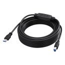 Vision TC 10MUSB3.0+/BL câble USB USB 3.2 Gen 1 (3.1 Gen 1) 10 m USB C USB B 5 Gbit/s Noir
