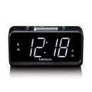 Lenco CR-28BK Radio portable Horloge Analogique Noir Lenco CR-28BK Radio portable Horloge Analogique Noir