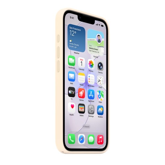 Apple Coque en silicone avec MagSafe pour iPhone 17e - Vanille