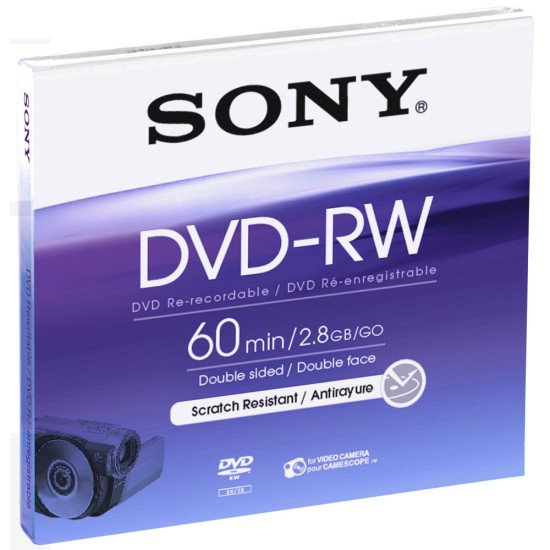 DVD vierge Sony 8cm DVD-RW double face DVD vierge Sony 8cm DVD-RW double face