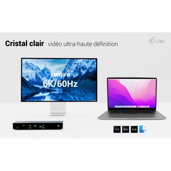 i-tec Thunderbolt4 Triple Display Docking Station + Power Delivery 96W i-tec Thunderbolt4 Triple Display Docking Station + Power Delivery 96W