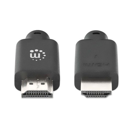 Manhattan Câble HDMI 4K@60 Hz avec Ethernet, 10 m, adapté à TOUT les usages 4K et 1080p/HD - lors de la mise à niveau ou préparez-la pour le moment où vous en aurez besoin, mâle à mâle, noir, Ultra HD 4K x 2K, garantie à vie