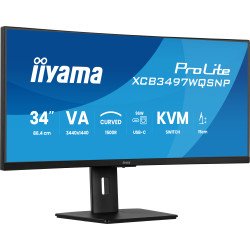 iiyama ProLite XCB3497WQSNP-B1 écran PC 86,4 cm (34") 3440 x 1440 pixels UltraWide Quad HD LED Noir