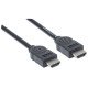Manhattan Câble HDMI 4K@30 Hz, 1,8 m, adapté à tous les usages 1080p/HD et à la plupart des usages 4K (vérifier la compatibilité 4K de votre système), mâle à mâle, noir, Ultra HD 4K x 2K, garantie à vie, équivalent à HDMM6