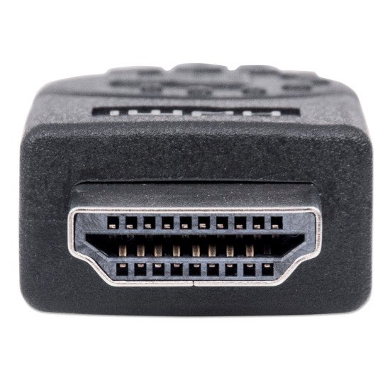 Manhattan Câble HDMI 4K@30 Hz, 1,8 m, adapté à tous les usages 1080p/HD et à la plupart des usages 4K (vérifier la compatibilité 4K de votre système), mâle à mâle, noir, Ultra HD 4K x 2K, garantie à vie, équivalent à HDMM6