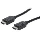 Manhattan Câble HDMI 4K@30 Hz, 5 m, adapté à tous les usages 1080p/HD et à la plupart des usages 4K (vérifier la compatibilité 4K de votre système), mâle à mâle, noir, Ultra HD 4K x 2K, garantie à vie, équivalent à HDMM5M