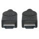 Manhattan Câble HDMI 4K@30 Hz, 5 m, adapté à tous les usages 1080p/HD et à la plupart des usages 4K (vérifier la compatibilité 4K de votre système), mâle à mâle, noir, Ultra HD 4K x 2K, garantie à vie, équivalent à HDMM5M